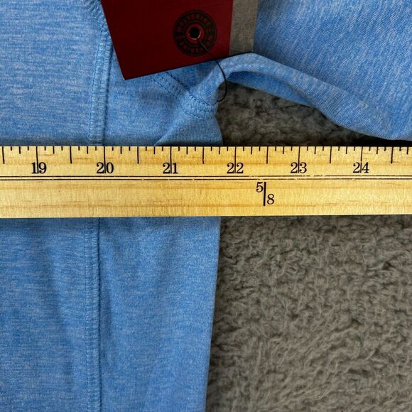 Wolverine Brand Adult Medium Blue Poly Blend Short Sleeve Shirt - Picture 6 of 12